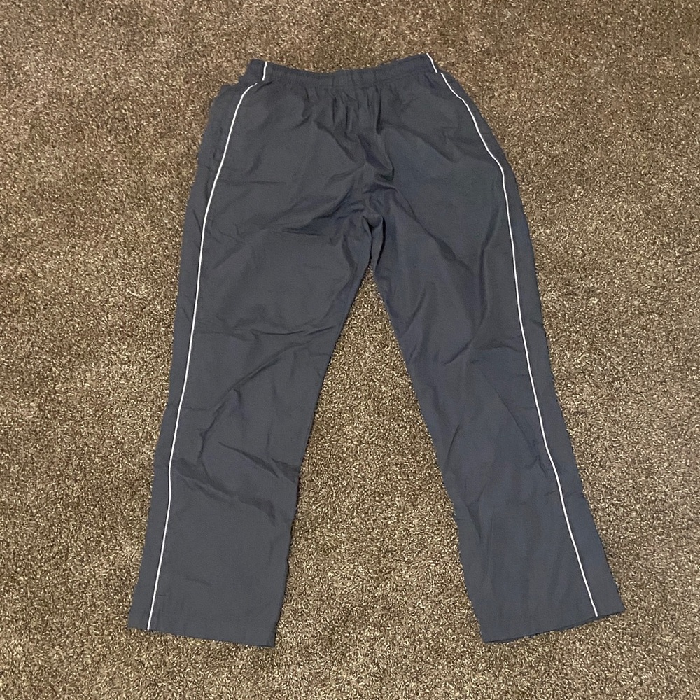 Sport-Tek Grey with White Stripe Track Pants